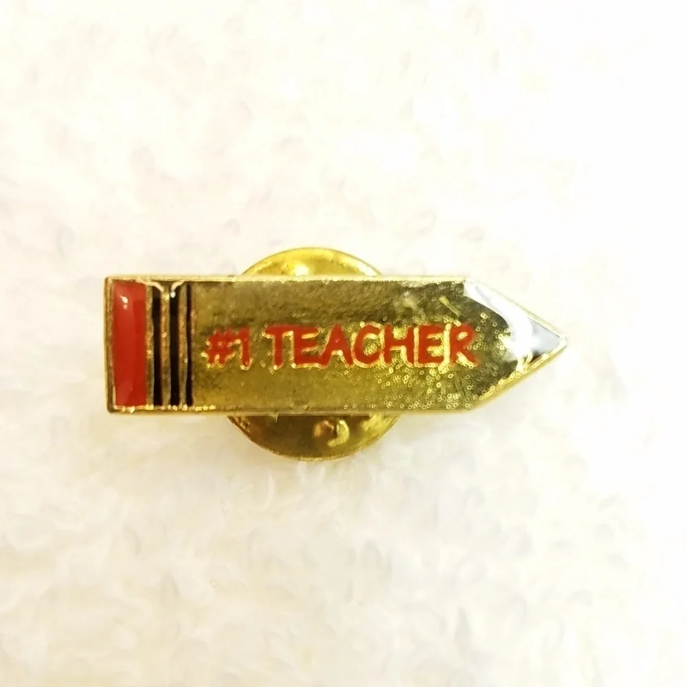 Lot of Teacher Lapel Pins Brooches Jewelry Accessories Teacher Appreciation Red